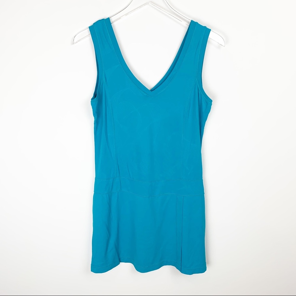 Lolë | Teal Drop Waist Athletic Tennis Dress